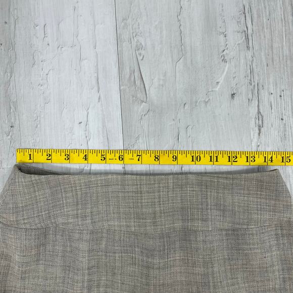 Jones New York Gray Lined 100% Wool Fitted Straight Knee Length Work Skirt 10 - Picture 7 of 10
